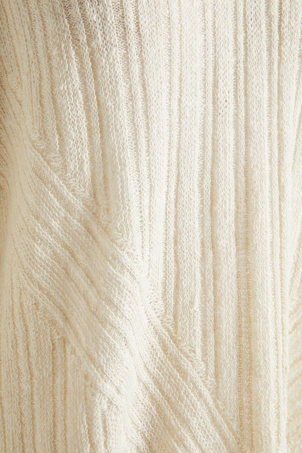 GENTRYPORTOFINO Ribbed linen and silk-blend sweater