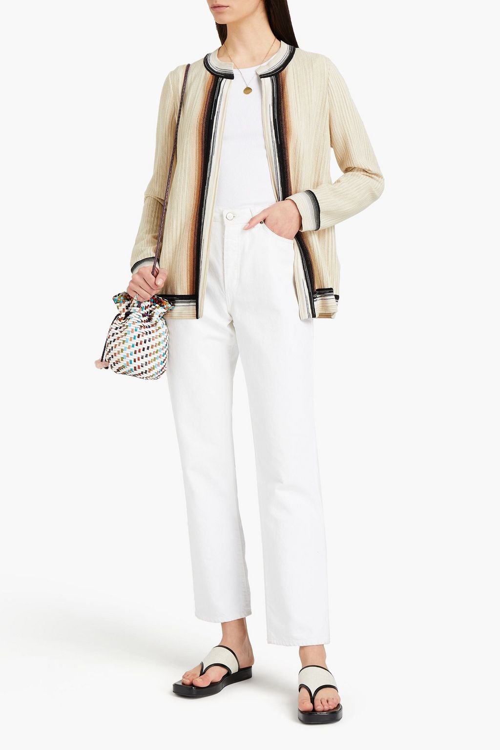 MISSONI Ribbed wool cardigan