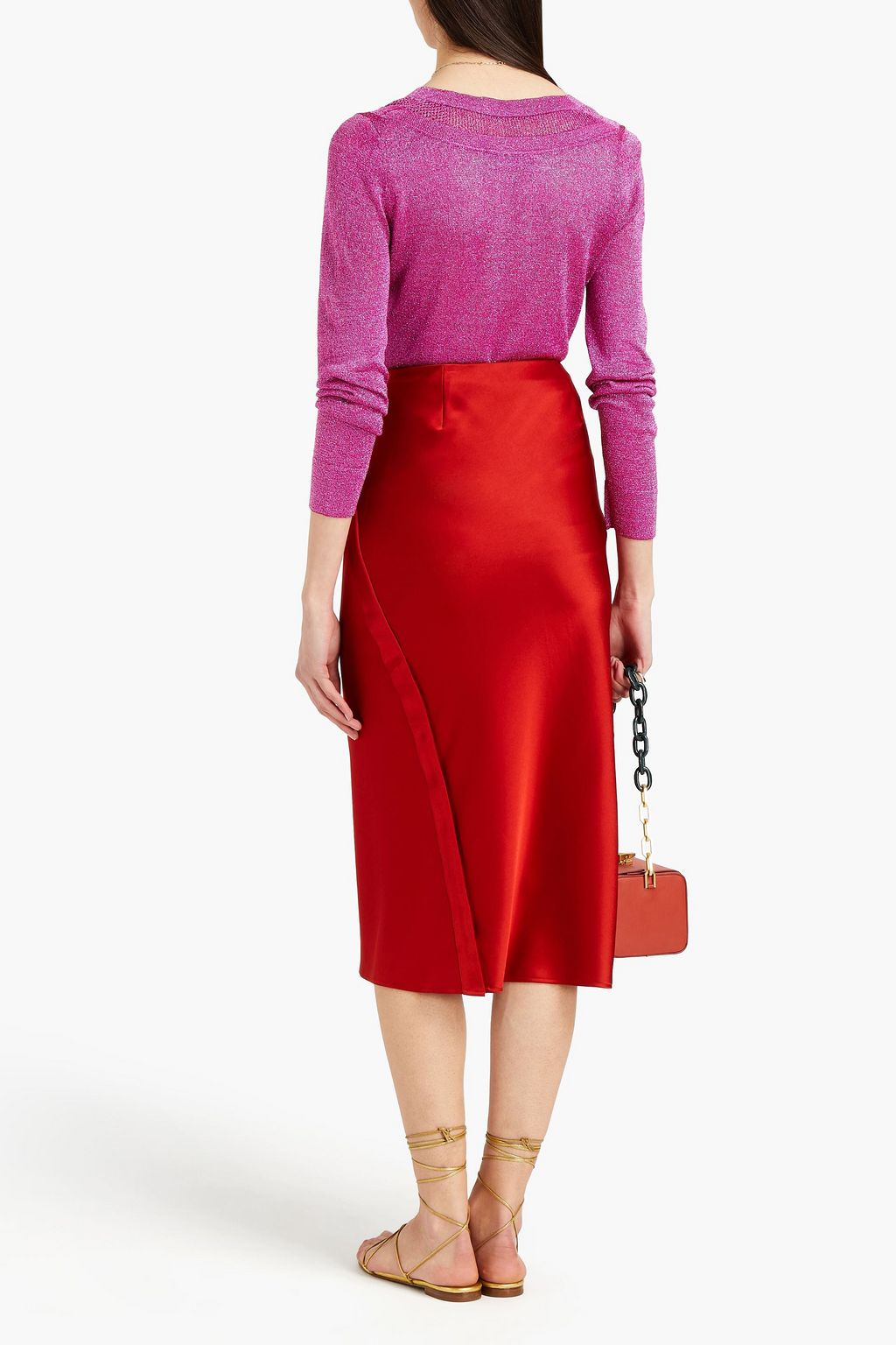 MISSONI Metallic crochet-knit sweater
