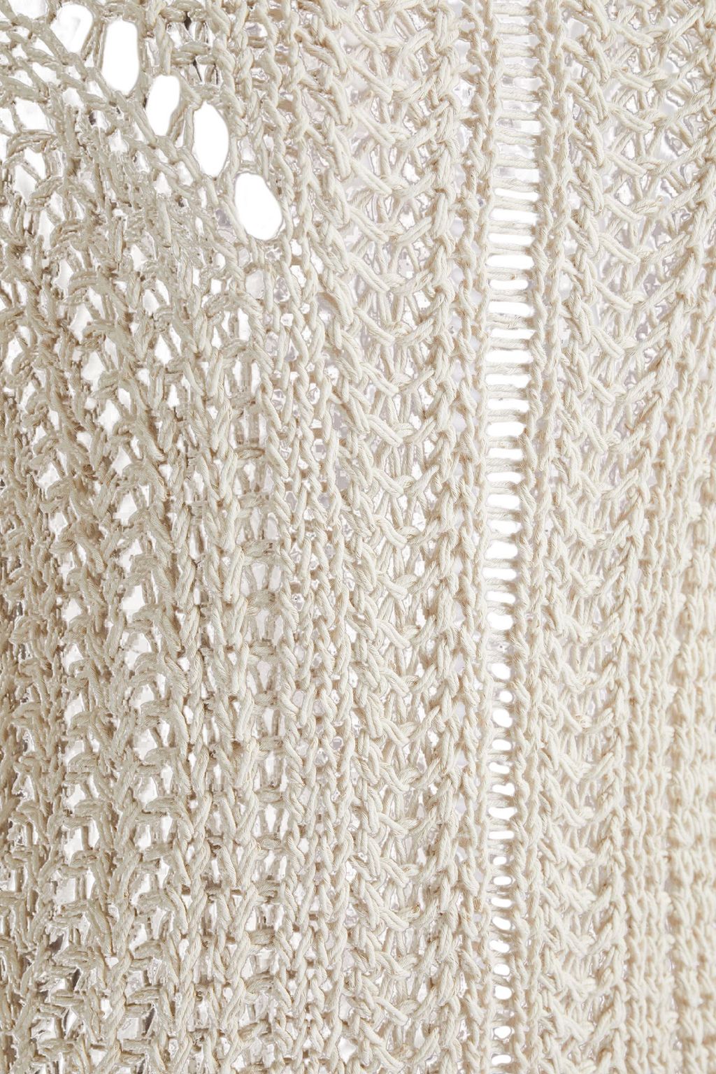 GENTRYPORTOFINO Open-knit cotton and linen-blend sweater