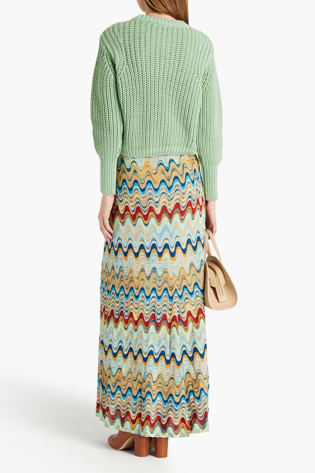 MISSONI Crochet-knit maxi skirt