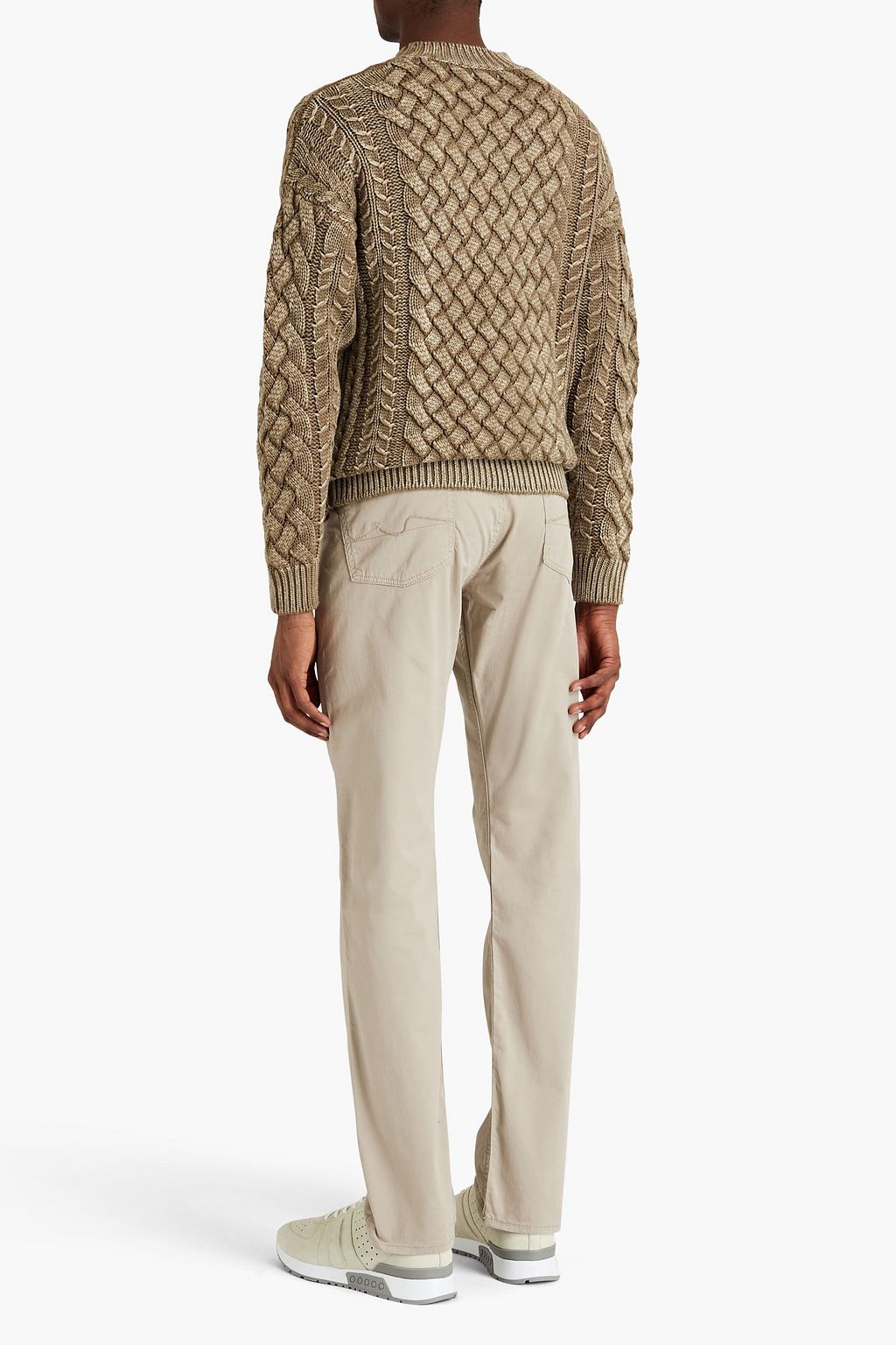 TOD'S Basketweave merino wool sweater