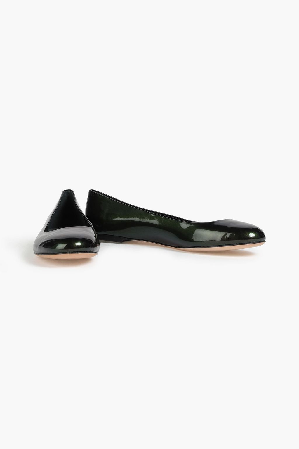 CASADEI Patent-leather ballet flats