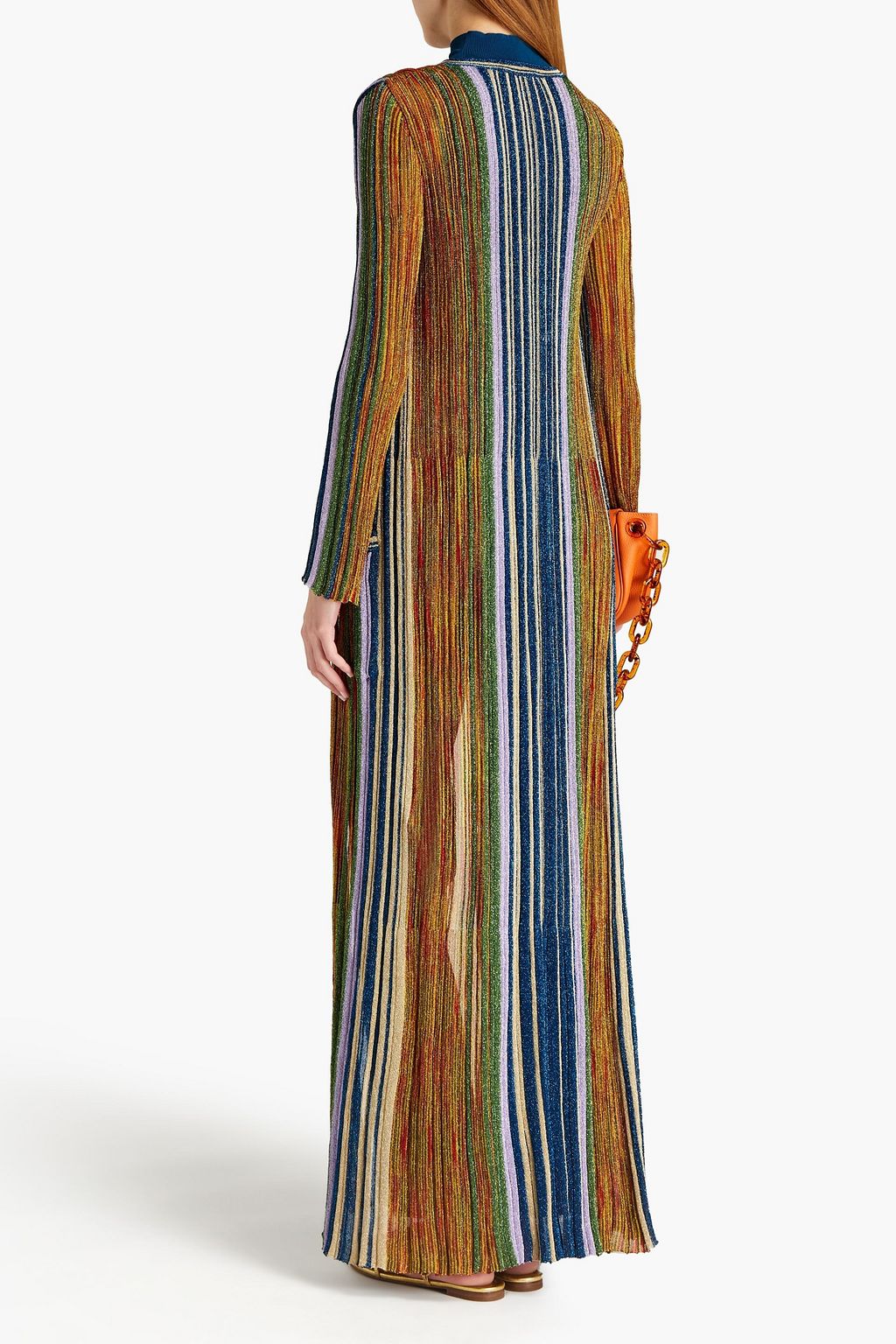 MISSONI Metallic crochet-knit cupro-blend cardigan