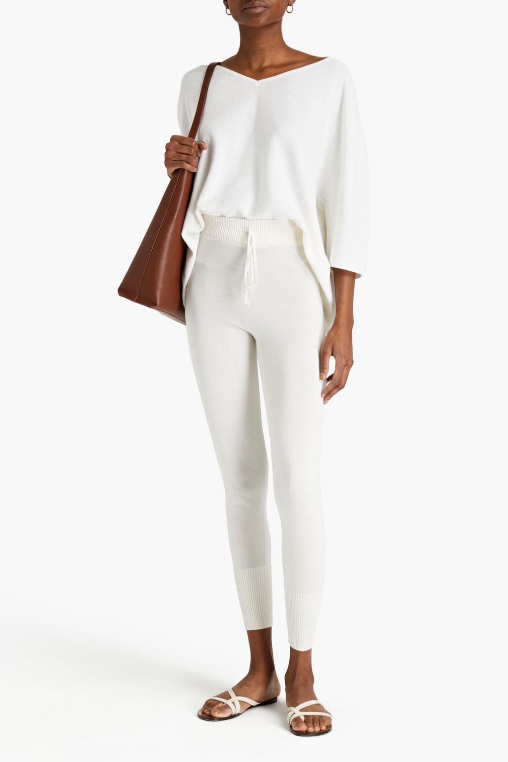 GENTRYPORTOFINO Silk and cotton-blend skinny pants