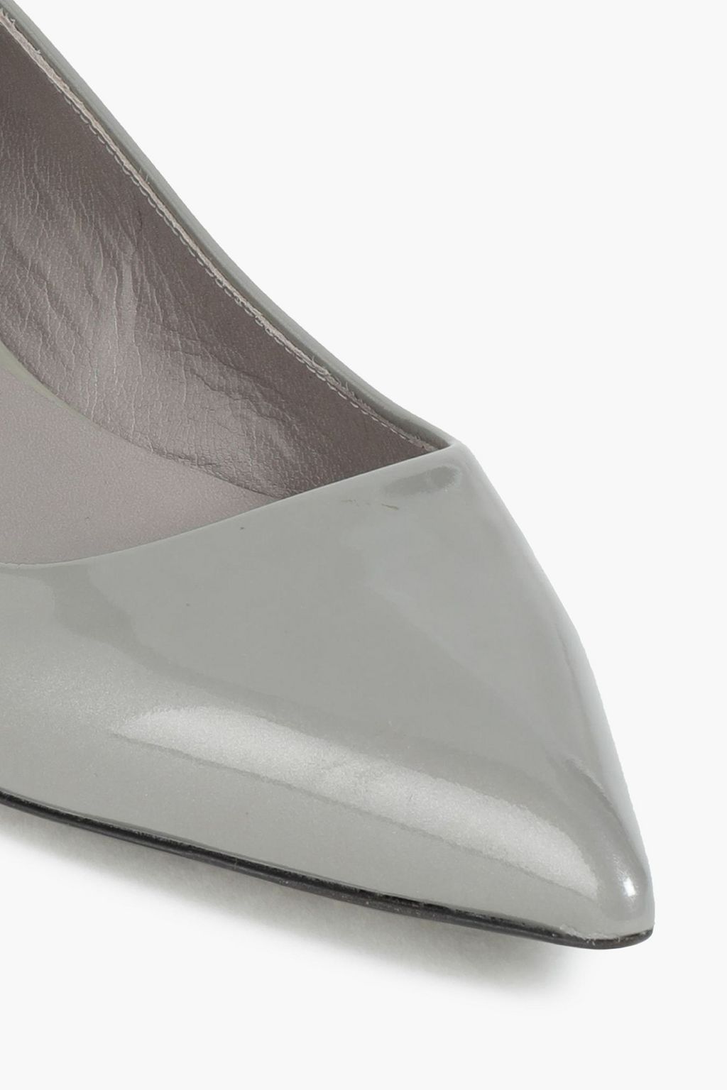 CASADEI Patent-leather point-toe flats