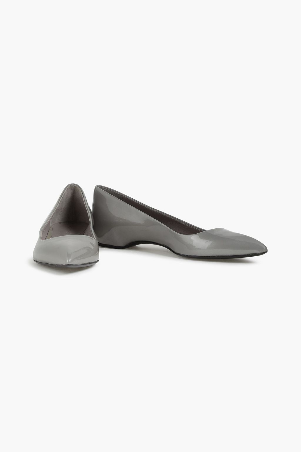 CASADEI Patent-leather point-toe flats