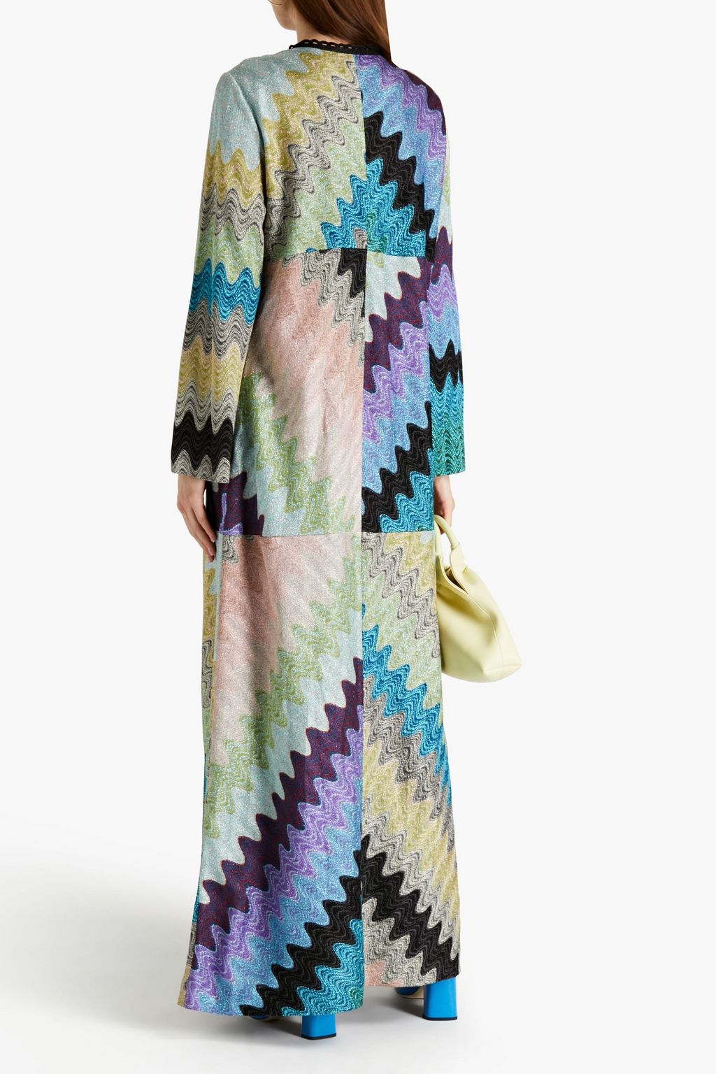 MISSONI Metallic crochet-knit maxi dress