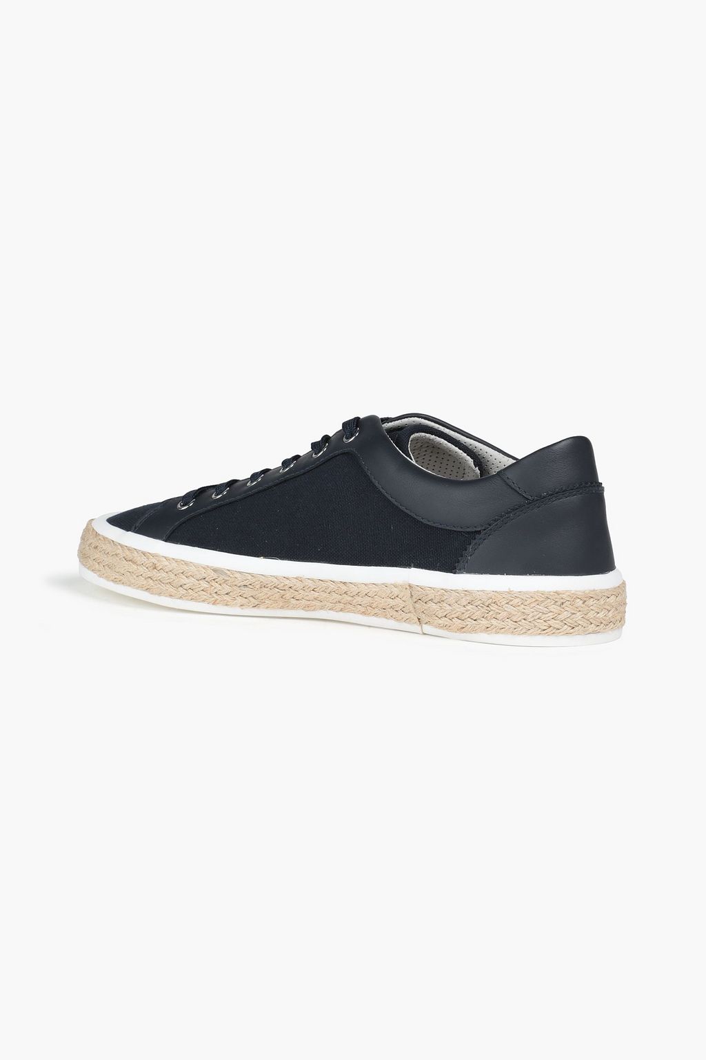 DOLCE&GABBANA Leather-trimmed canvas sneakers