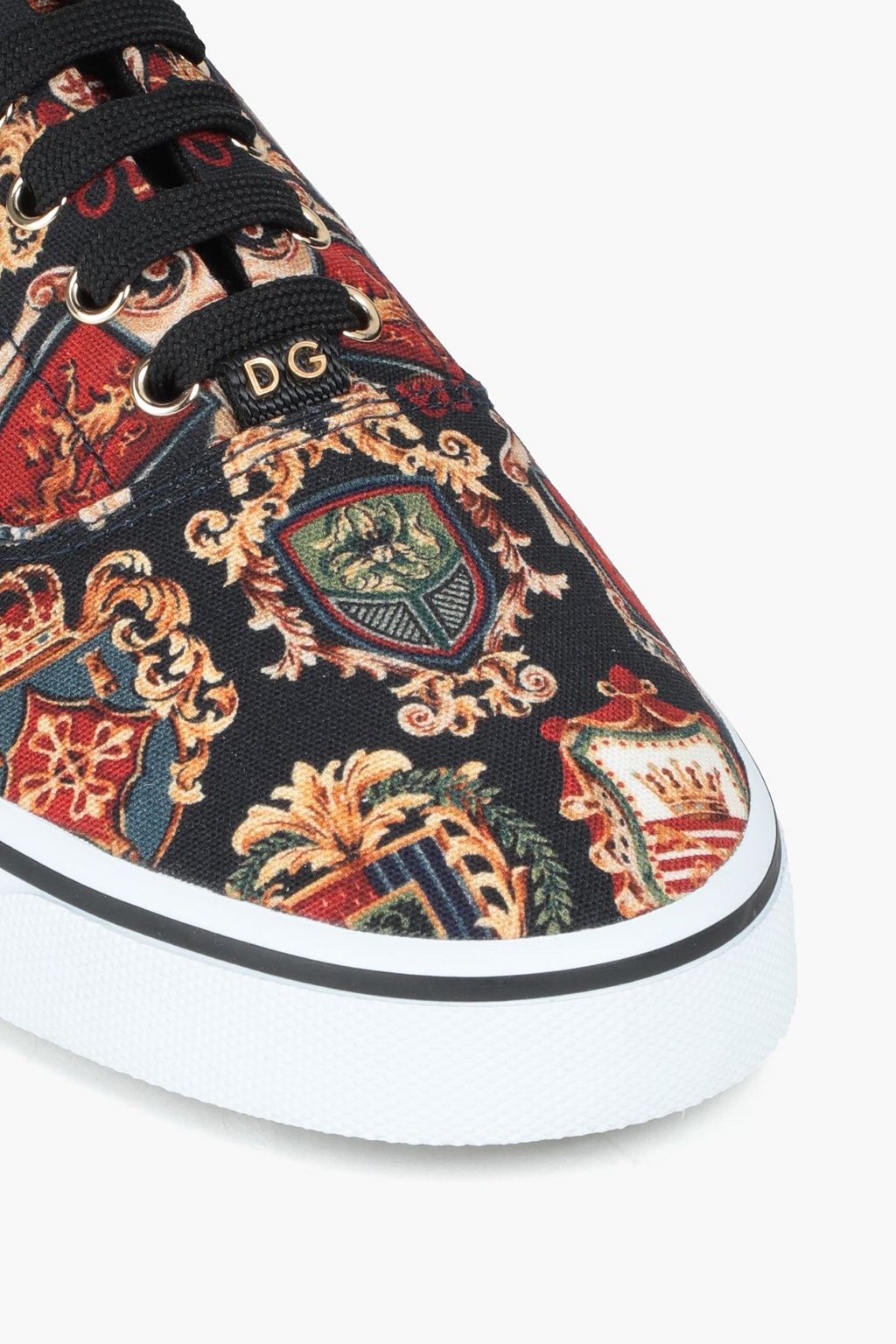 DOLCE&GABBANA Printed canvas sneakers