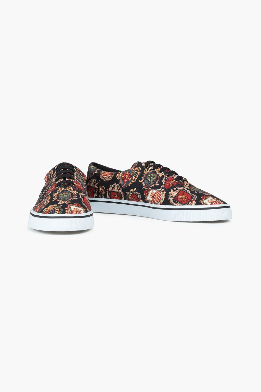 DOLCE&GABBANA Printed canvas sneakers
