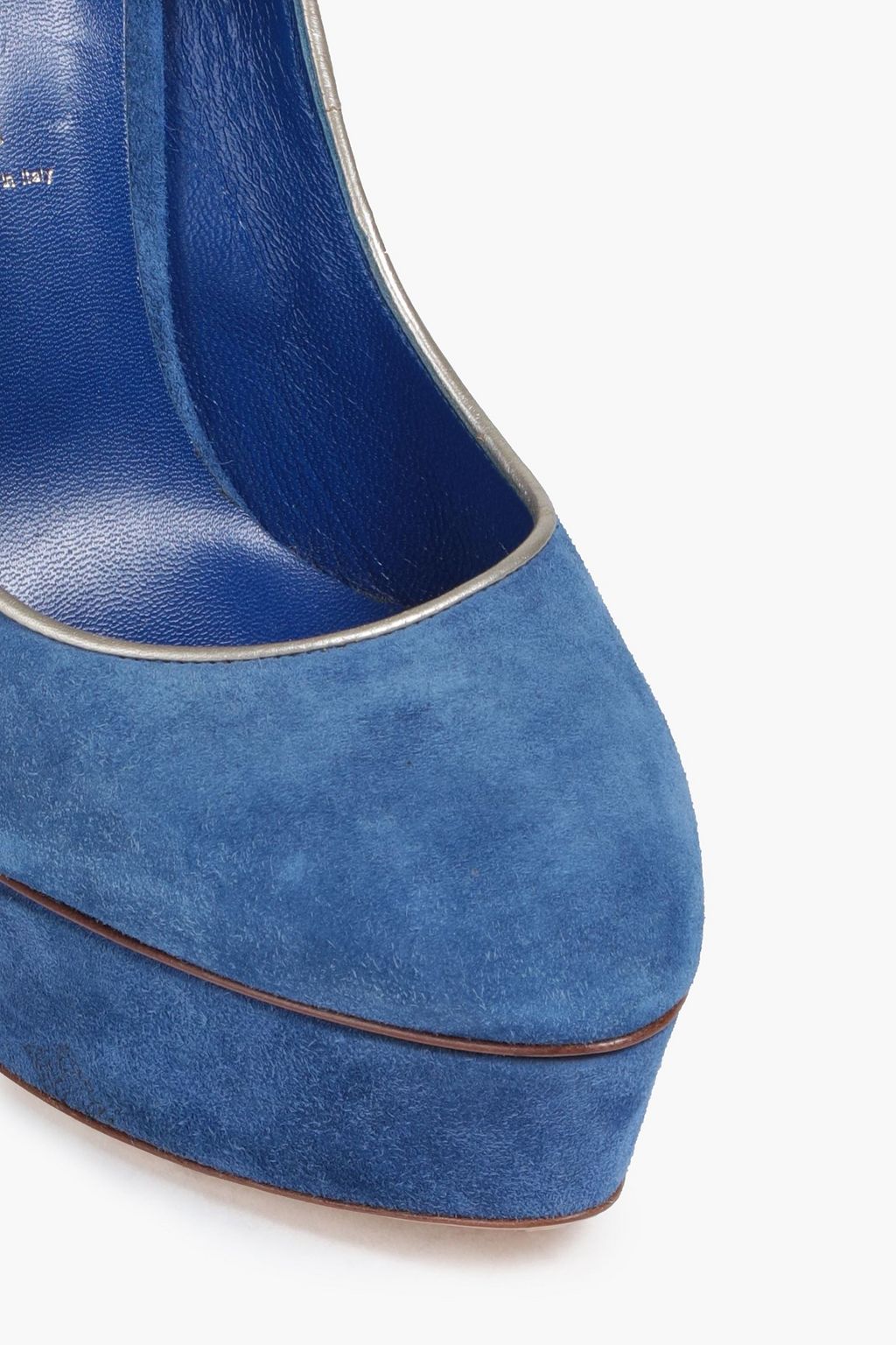 CASADEI Suede platform pumps