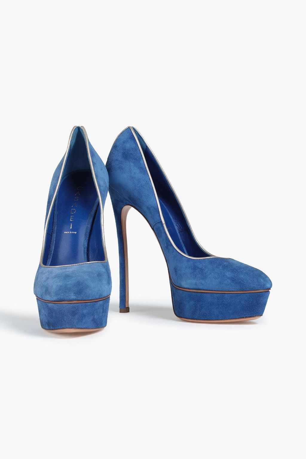 CASADEI Suede platform pumps