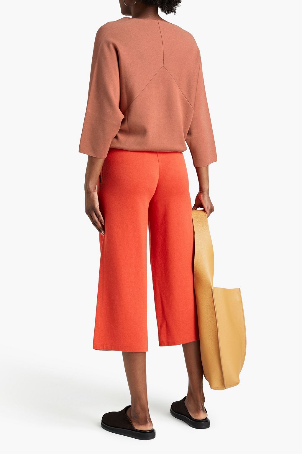 GENTRYPORTOFINO Silk and cotton-blend top