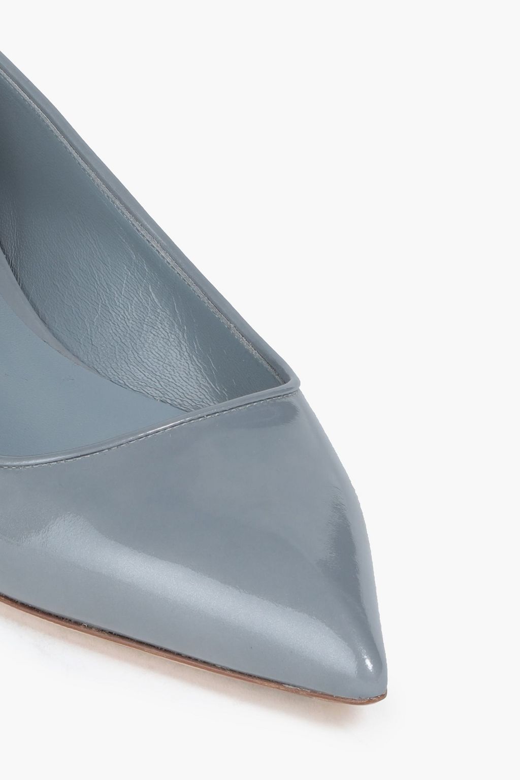 CASADEI Patent-leather point-toe flats