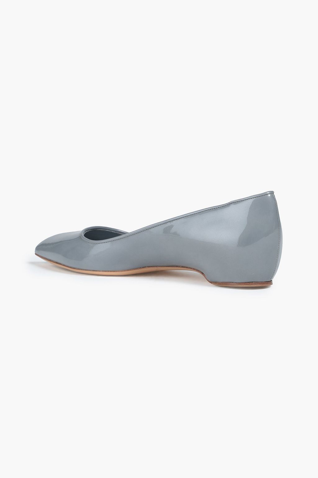 CASADEI Patent-leather point-toe flats