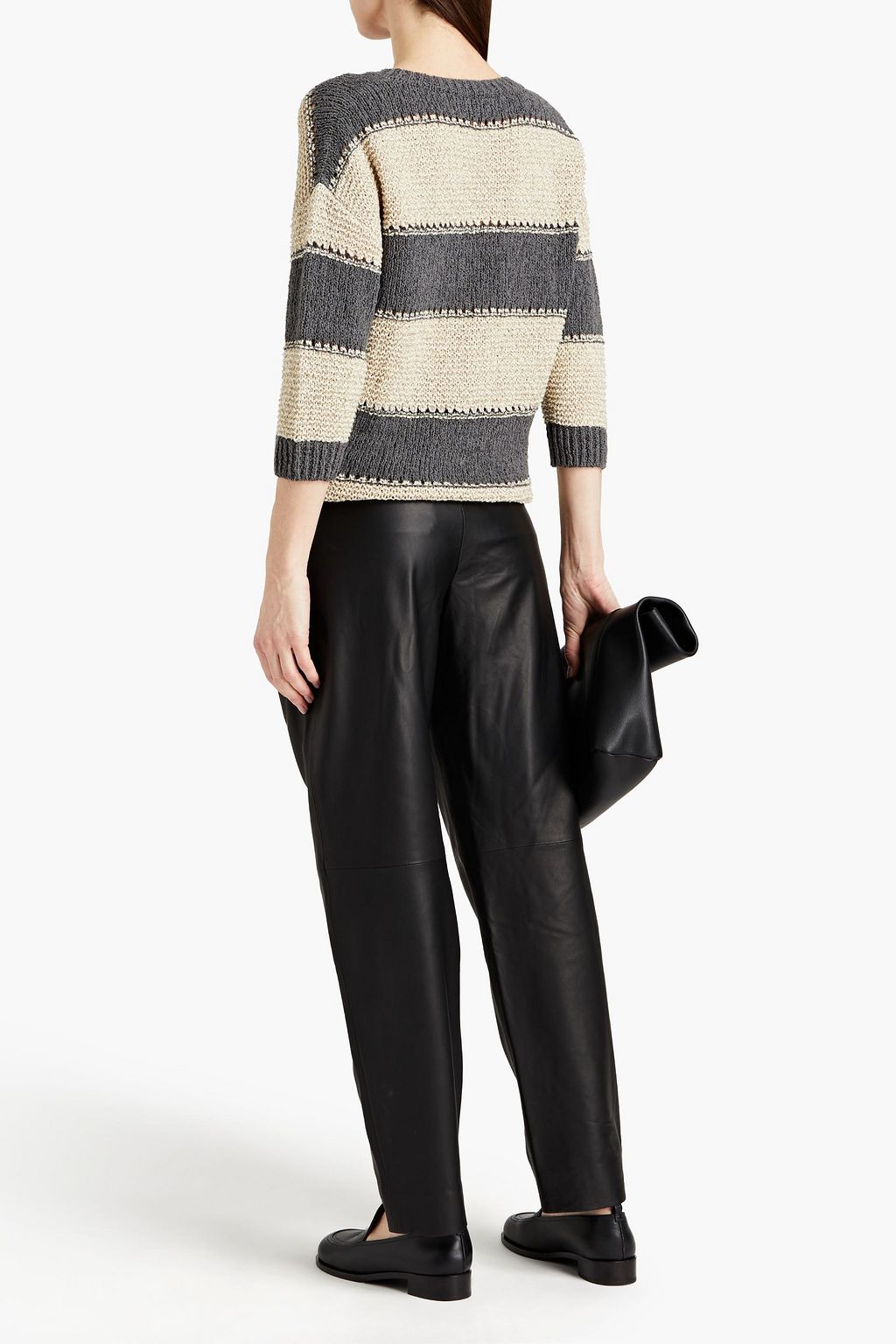 GENTRYPORTOFINO Striped knitted sweater