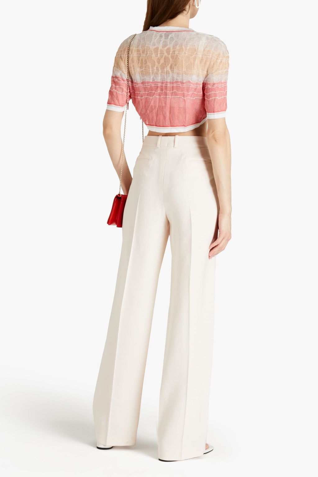 MISSONI Metallic crochet-knit bolero