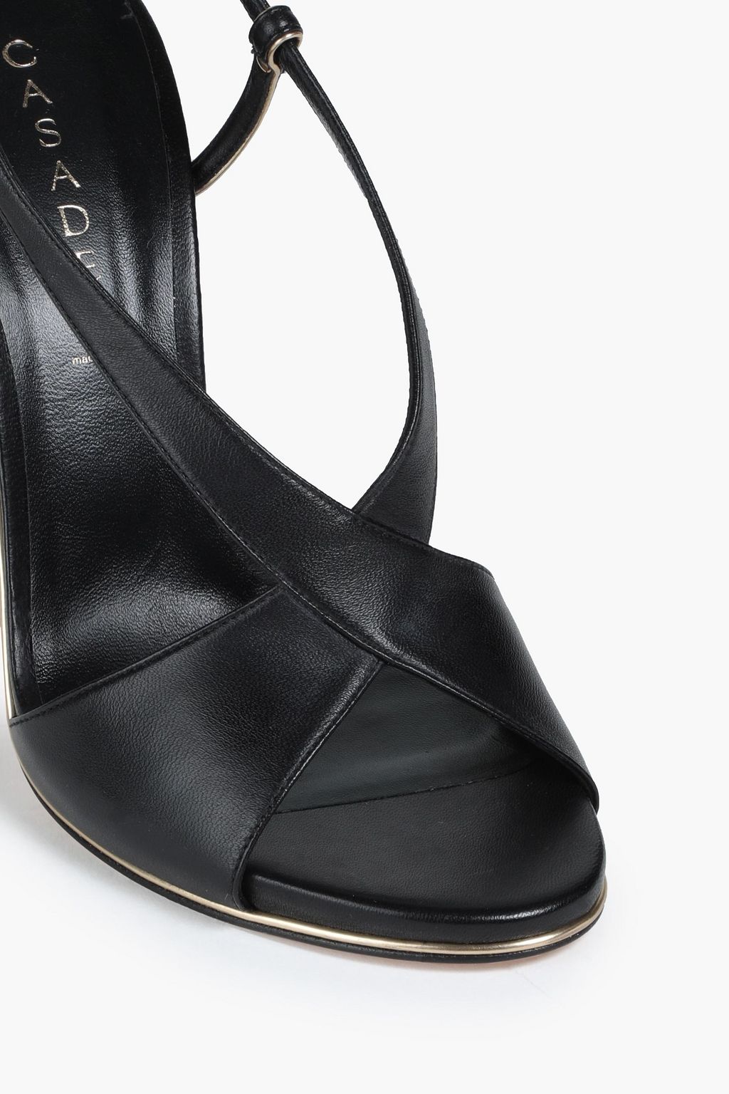 CASADEI Leather slingback sandals