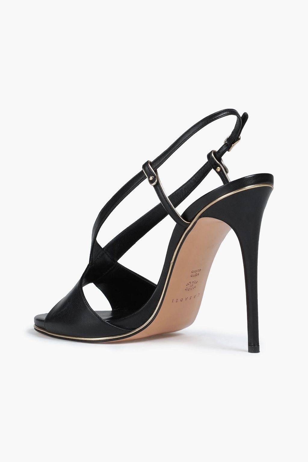 CASADEI Leather slingback sandals