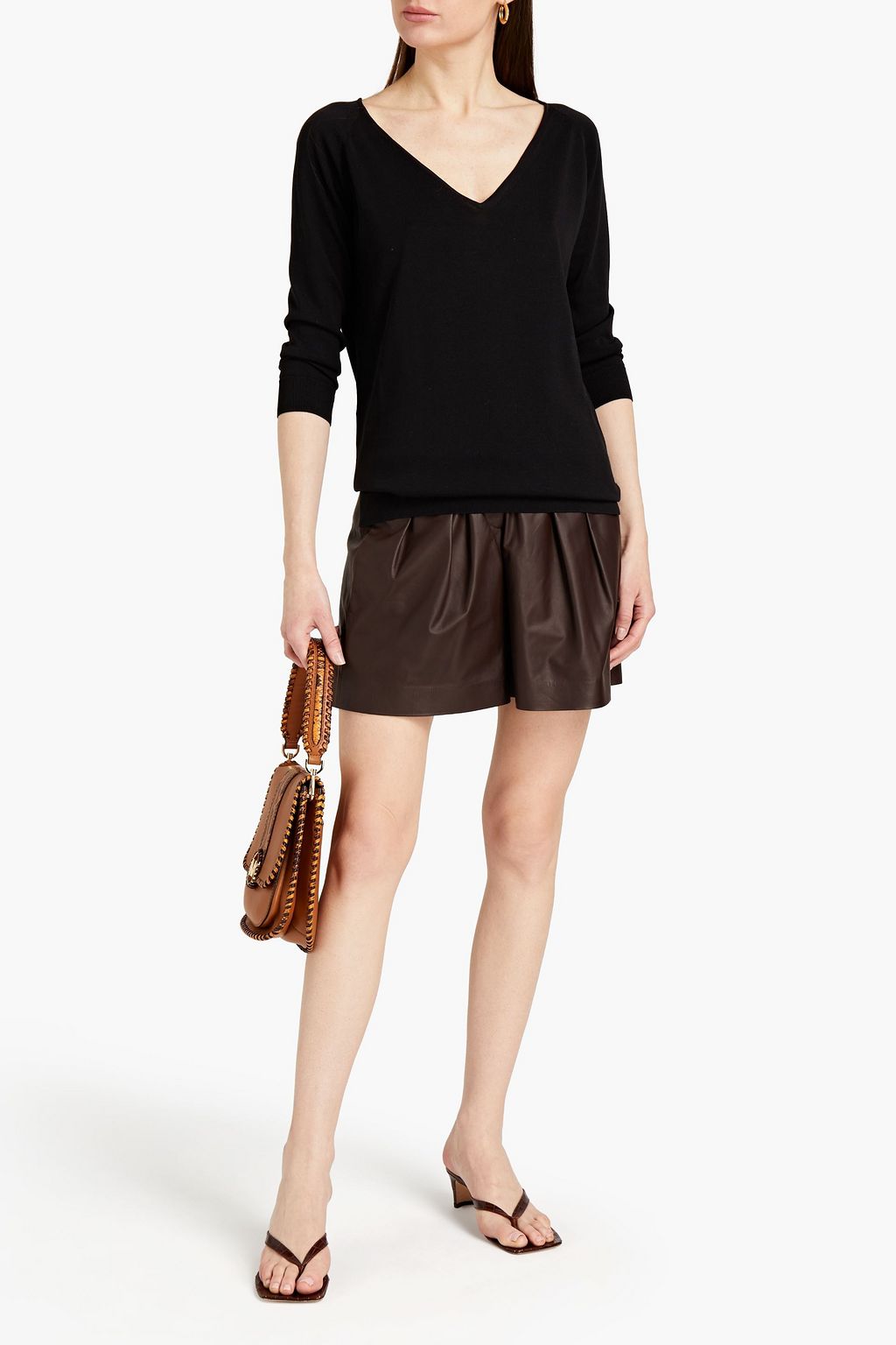 GENTRYPORTOFINO Silk and cotton-blend sweater