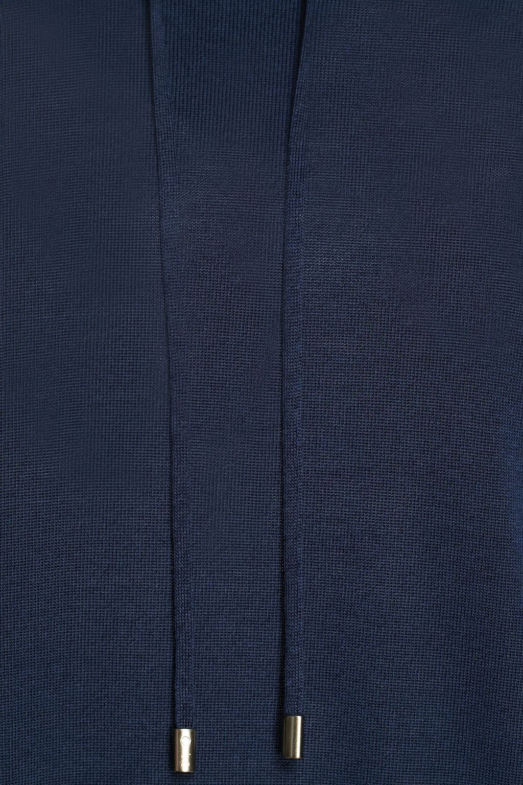 GENTRYPORTOFINO Silk and cotton-blend hoodie