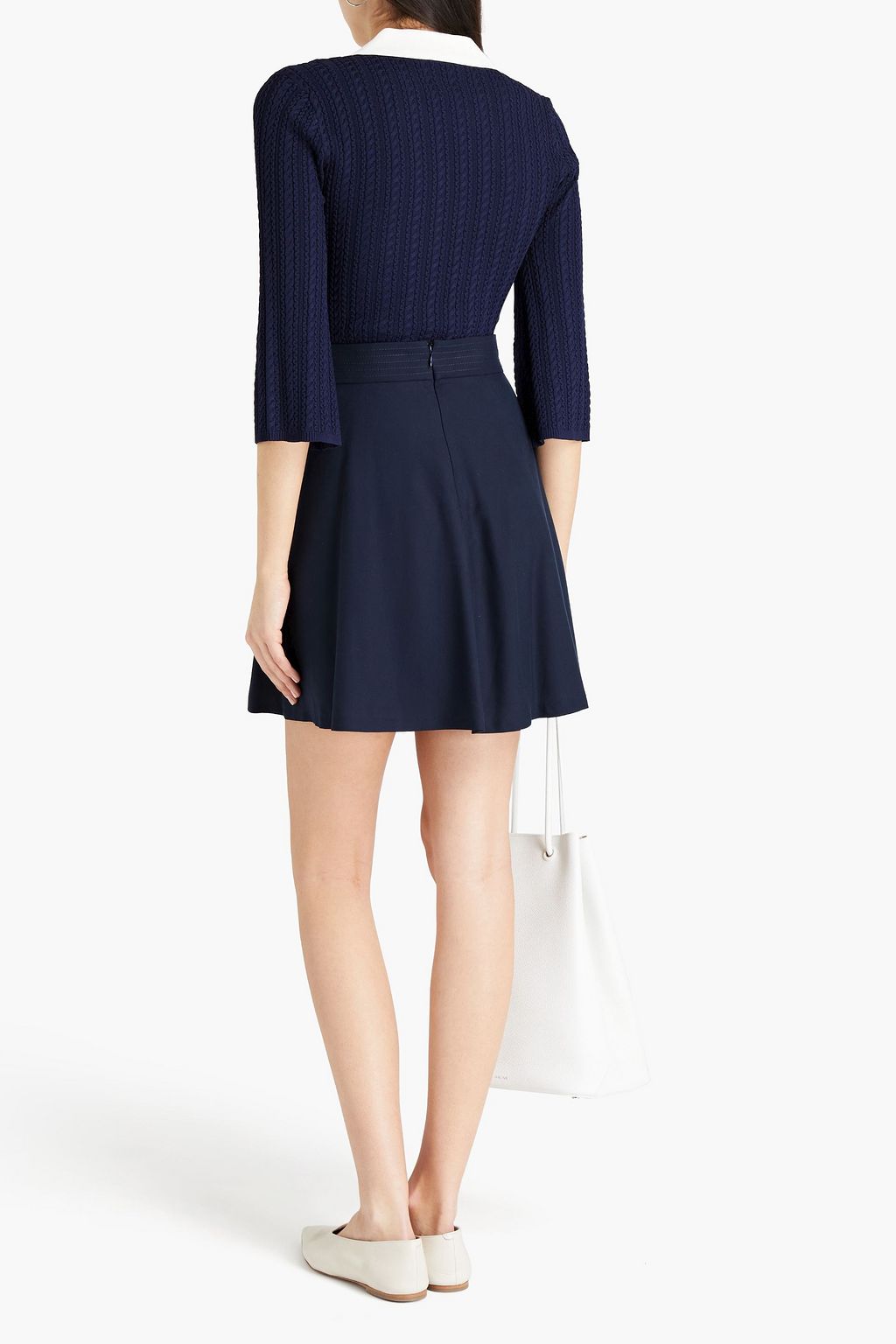 CLAUDIE PIERLOT Lyocell-piqué mini skirt