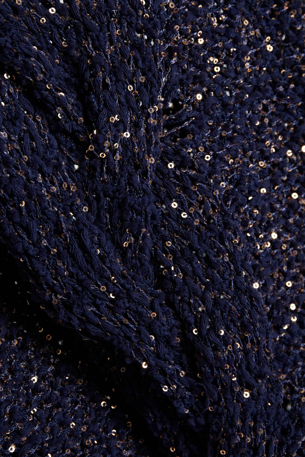 GENTRYPORTOFINO Embellished metallic cable-knit vest