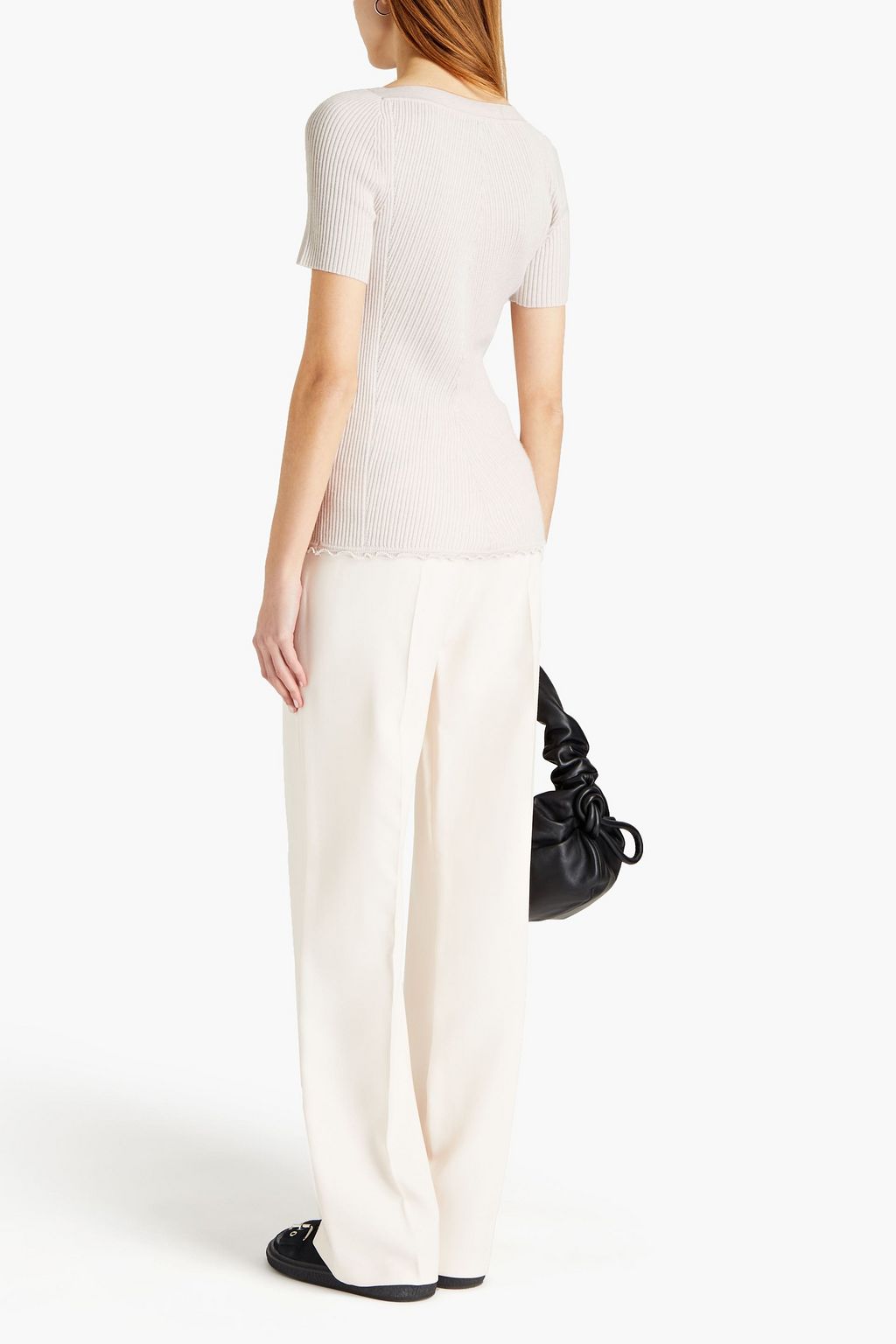 3.1 PHILLIP LIM Ribbed merino wool-blend top