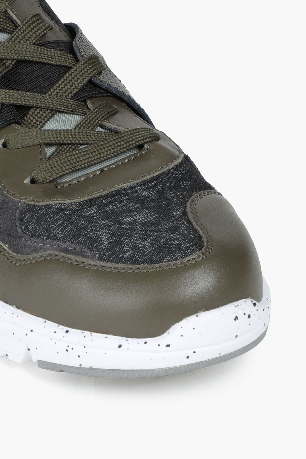 DOLCE & GABBANA Leather, suede and canvas sneakers