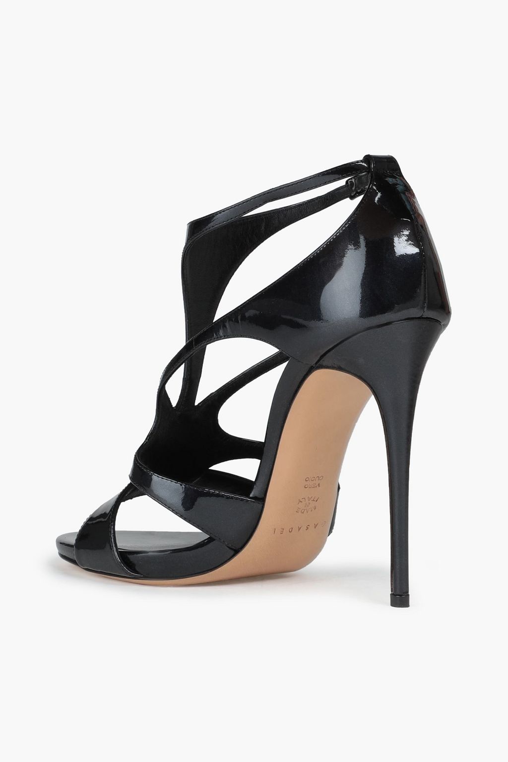CASADEI Cutout patent-leather sandals