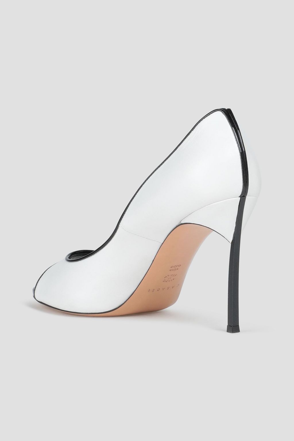 CASADEI Two-tone leather pumps
