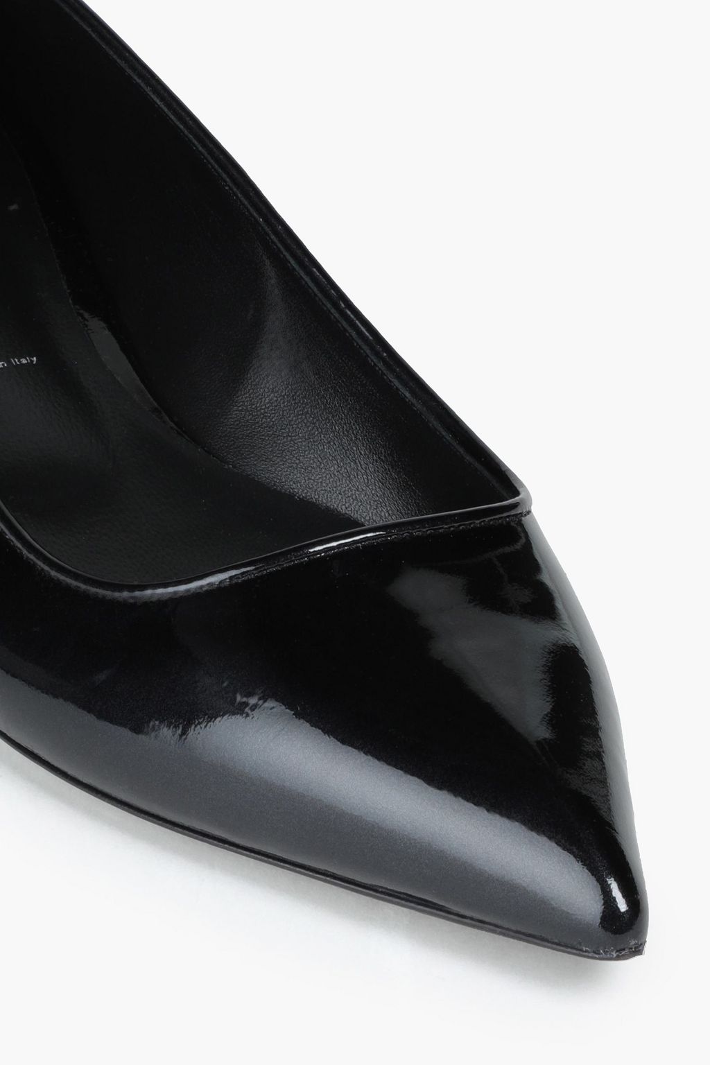 CASADEI Patent-leather point-toe flats