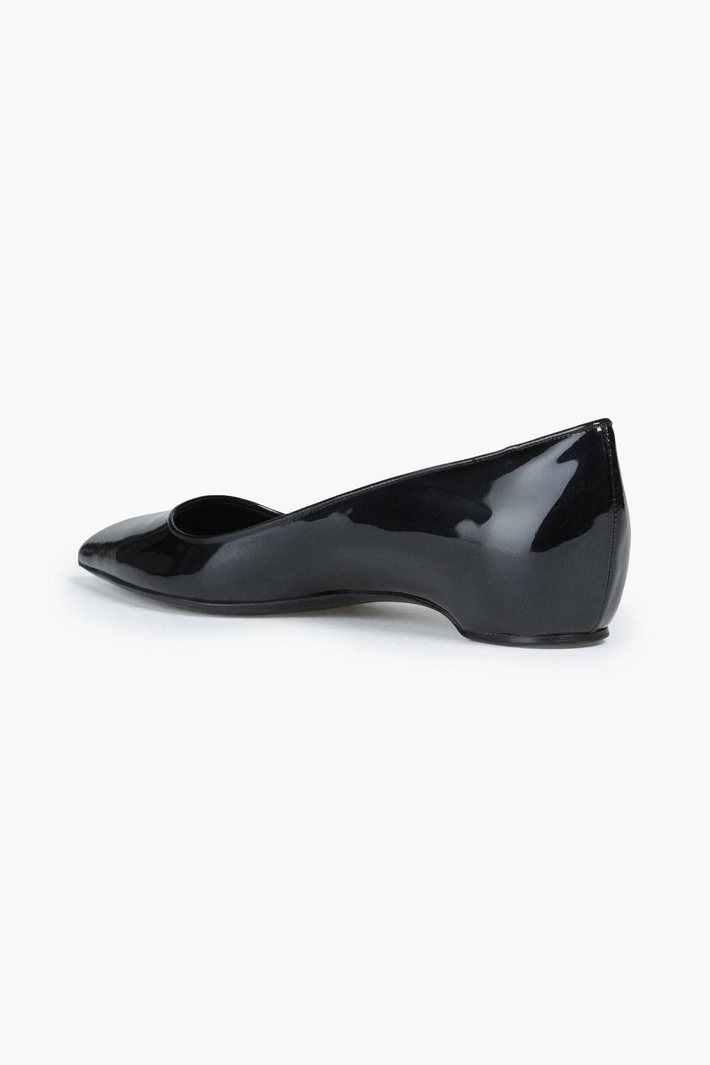 CASADEI Patent-leather point-toe flats