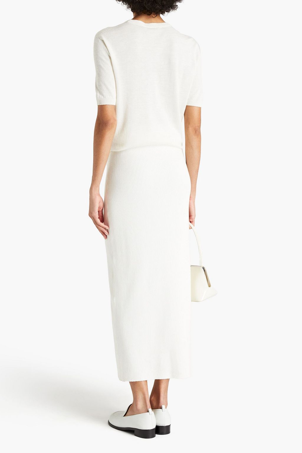 GENTRYPORTOFINO Silk, cashmere and linen-blend top