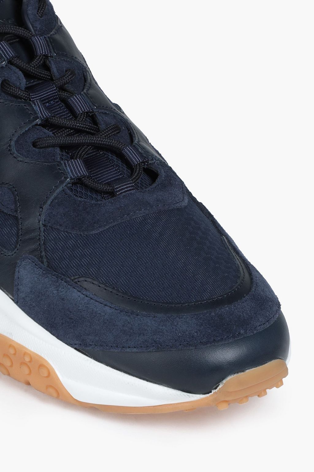 TOD'S Sportivo leather-trimmed mesh sneakers