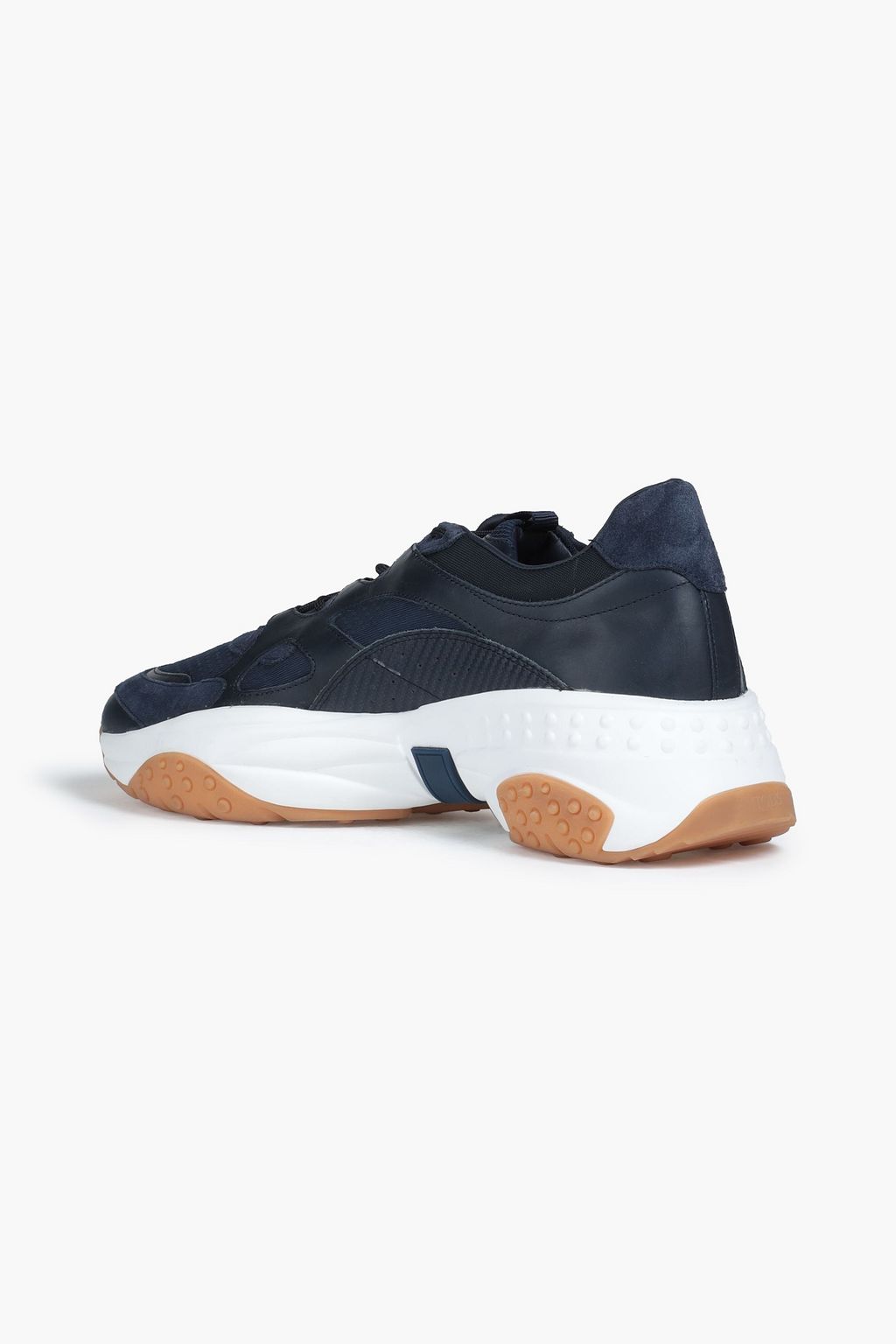 TOD'S Sportivo leather-trimmed mesh sneakers