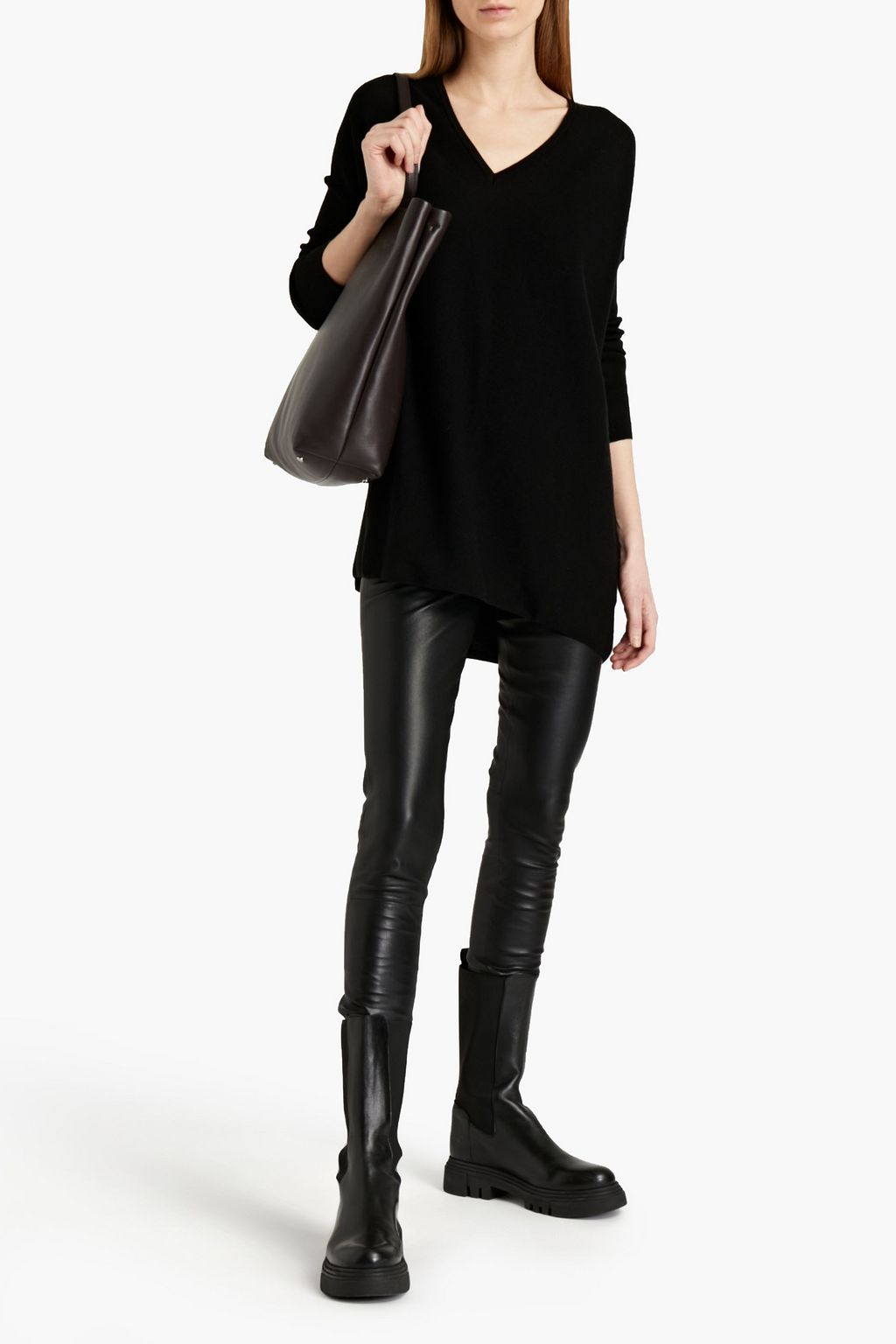 GENTRYPORTOFINO Cotton and cashmere-blend sweater