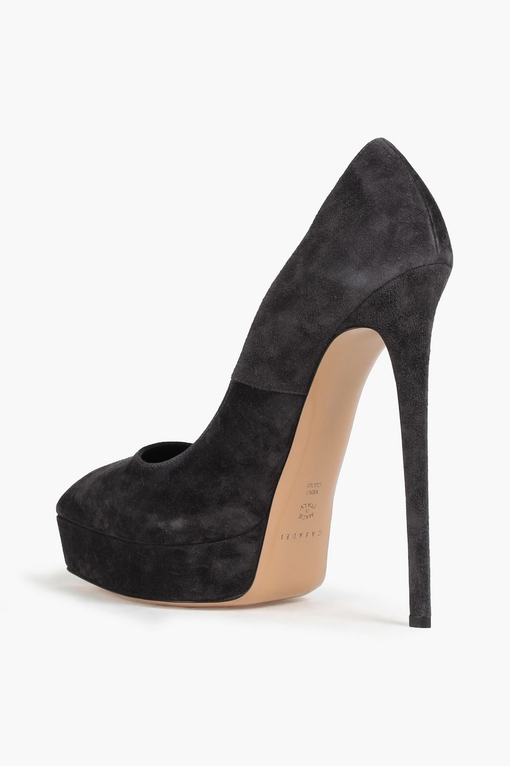 CASADEI Suede platform pumps