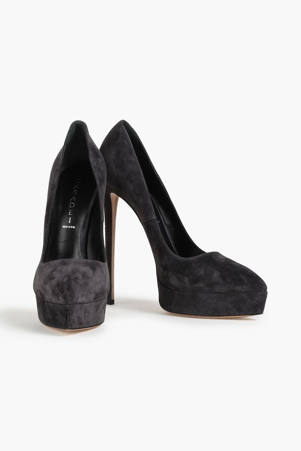 CASADEI Suede platform pumps