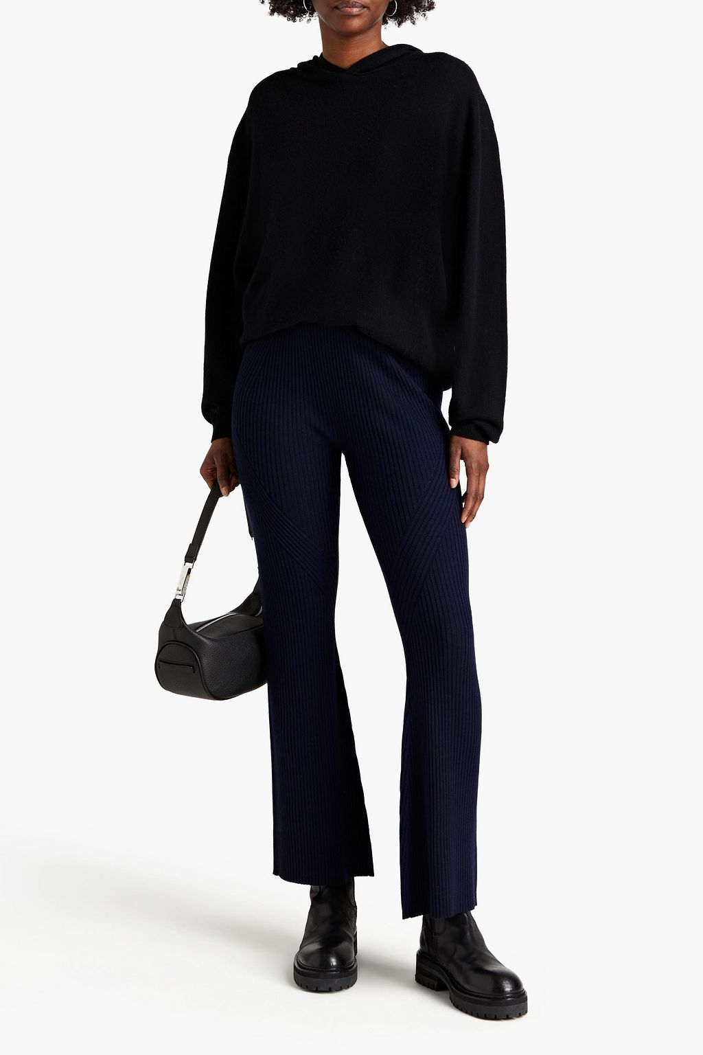 RAG & BONE Emory ribbed merino wool flared pants