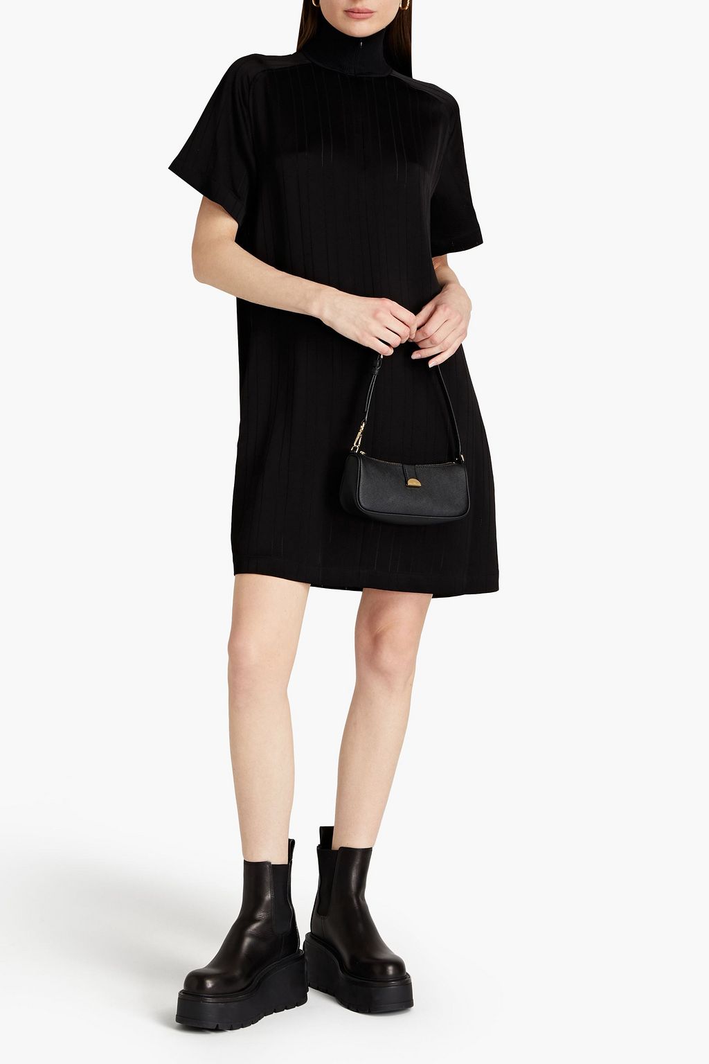RAG & BONE Rina satin-crepe mini dress