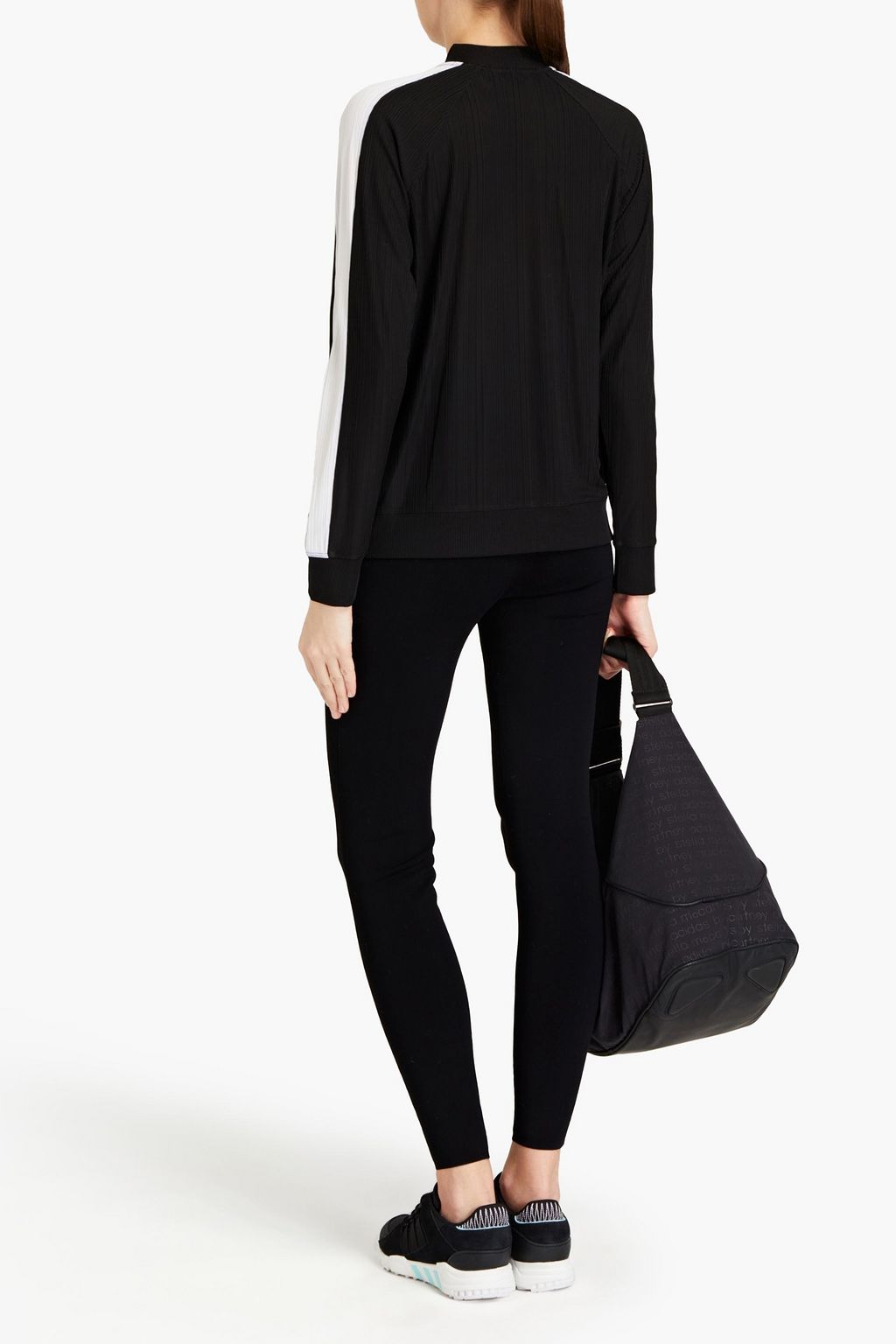 DKNY Two-tone jersey track jacket
