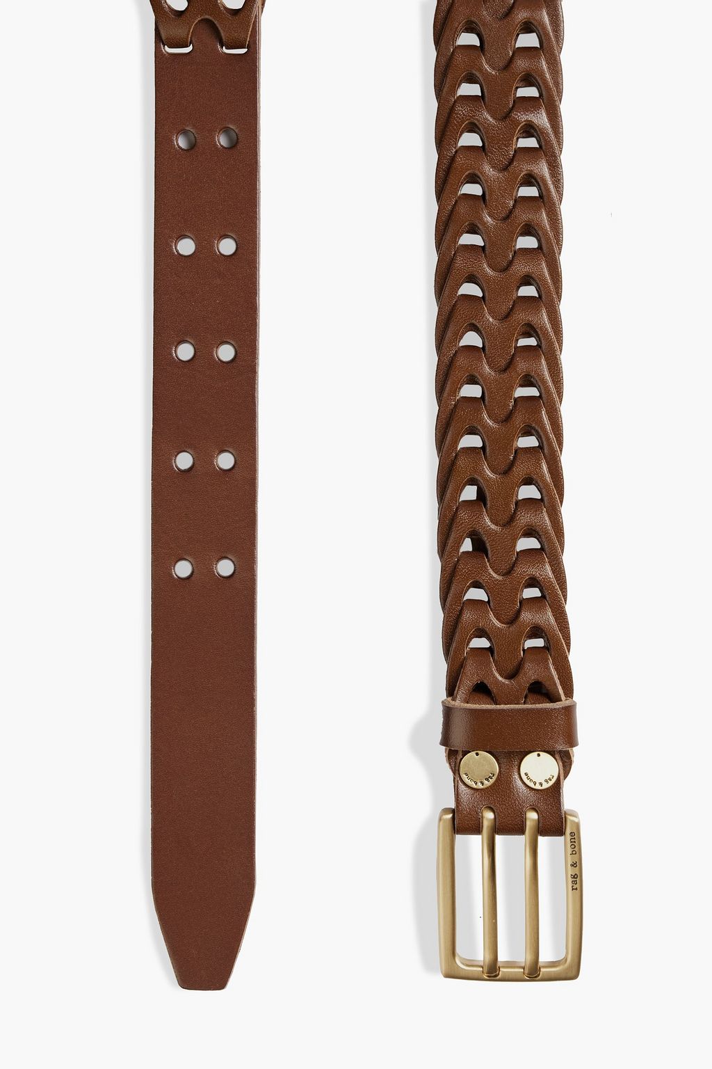 RAG & BONE Woven leather belt