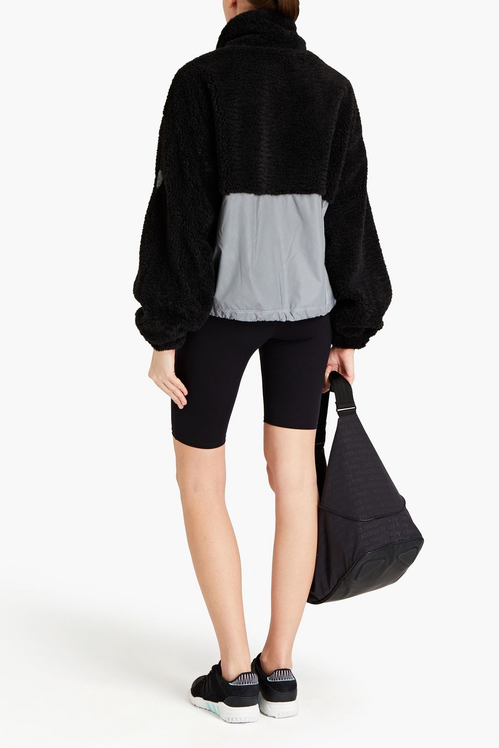 DKNY Shell-paneled faux shearling jacket