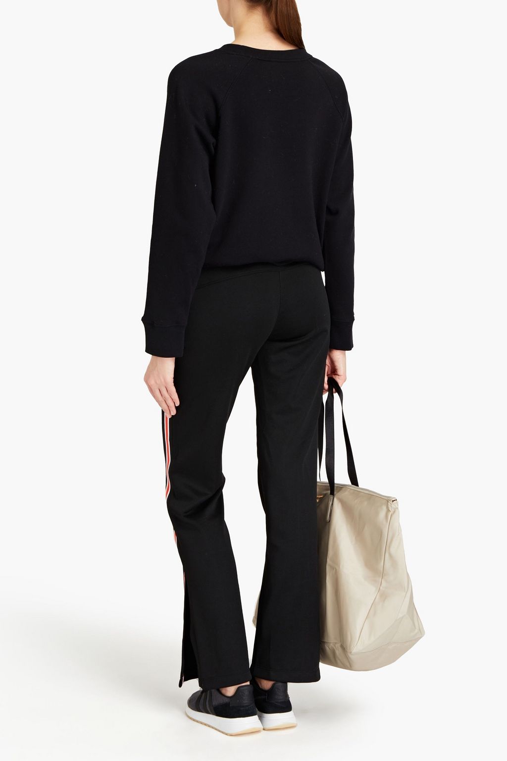 DKNY Striped jersey track pants
