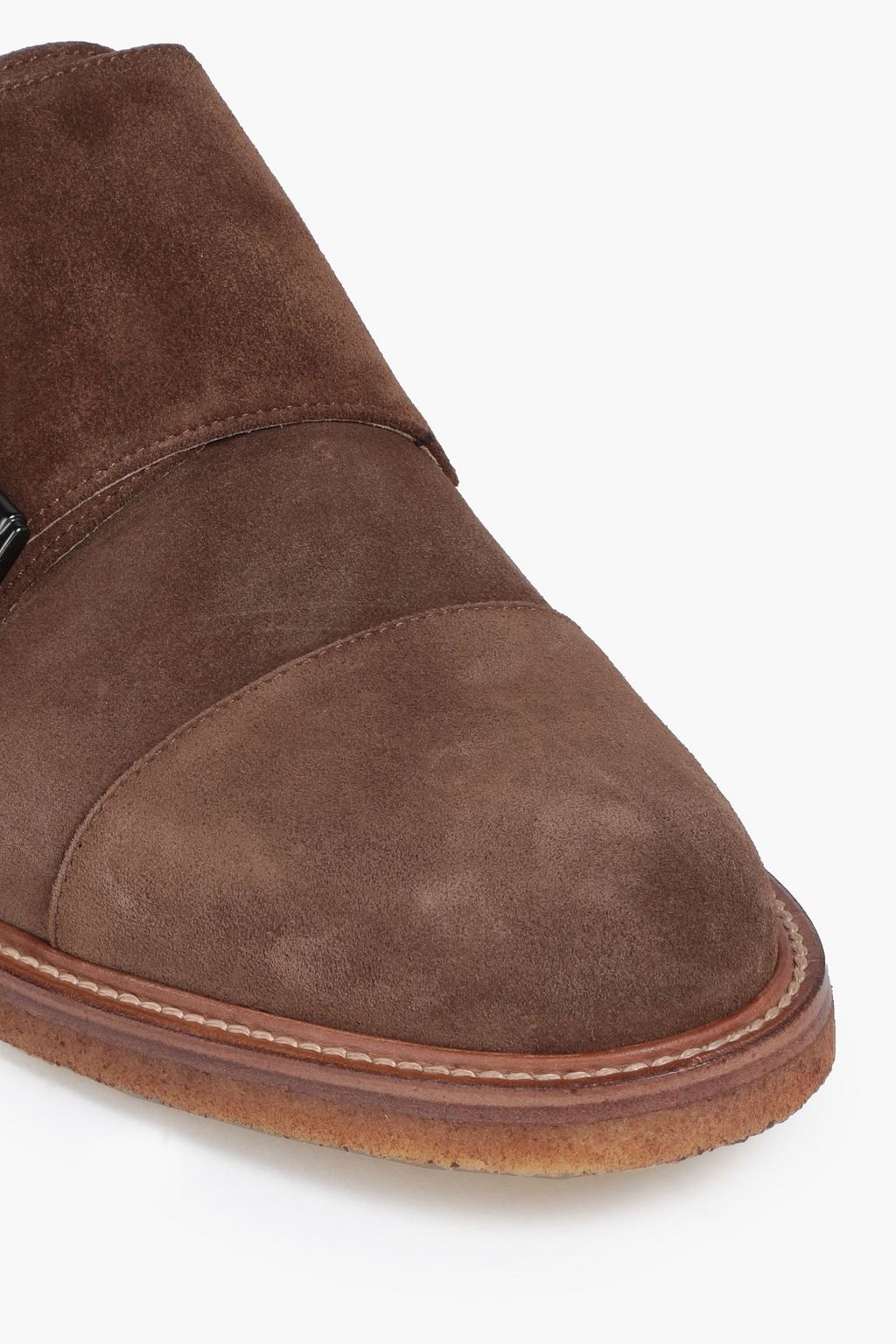 TOD'S Suede monk-strap shoes