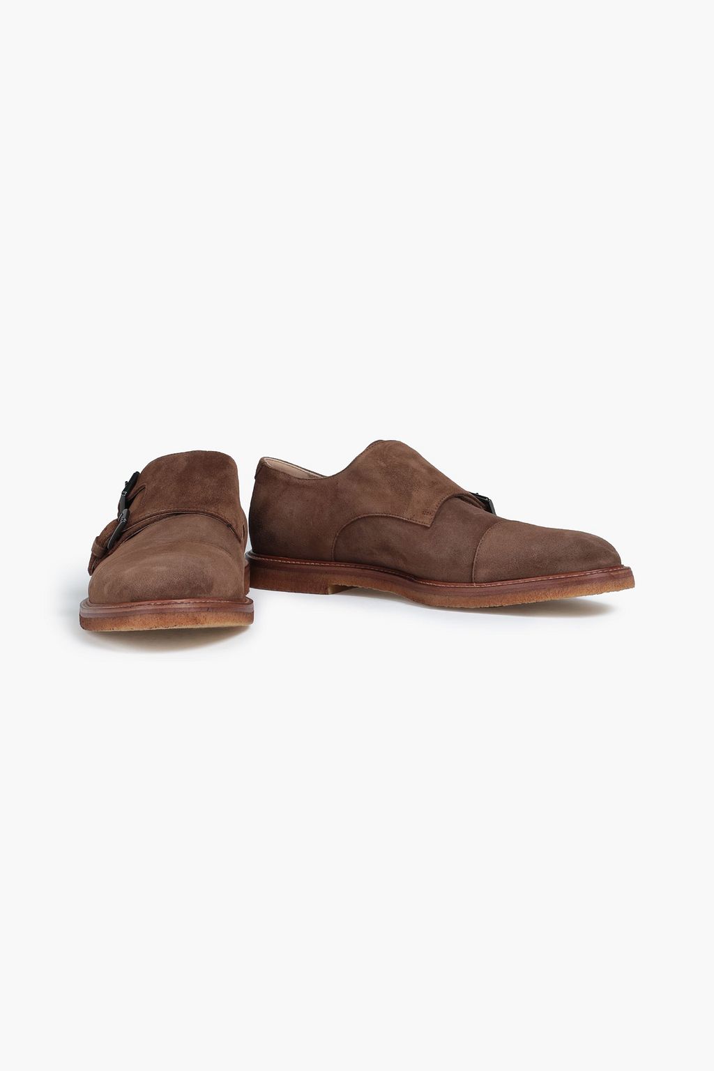 TOD'S Suede monk-strap shoes