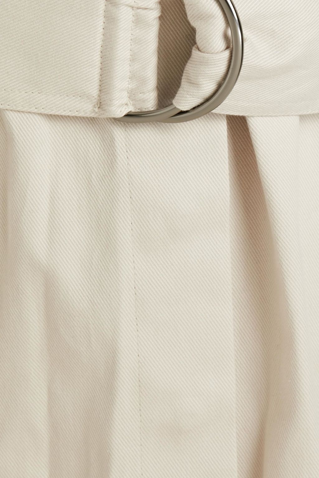 BRUNELLO CUCINELLI Belted embellished cotton-blend twill midi shirt dress