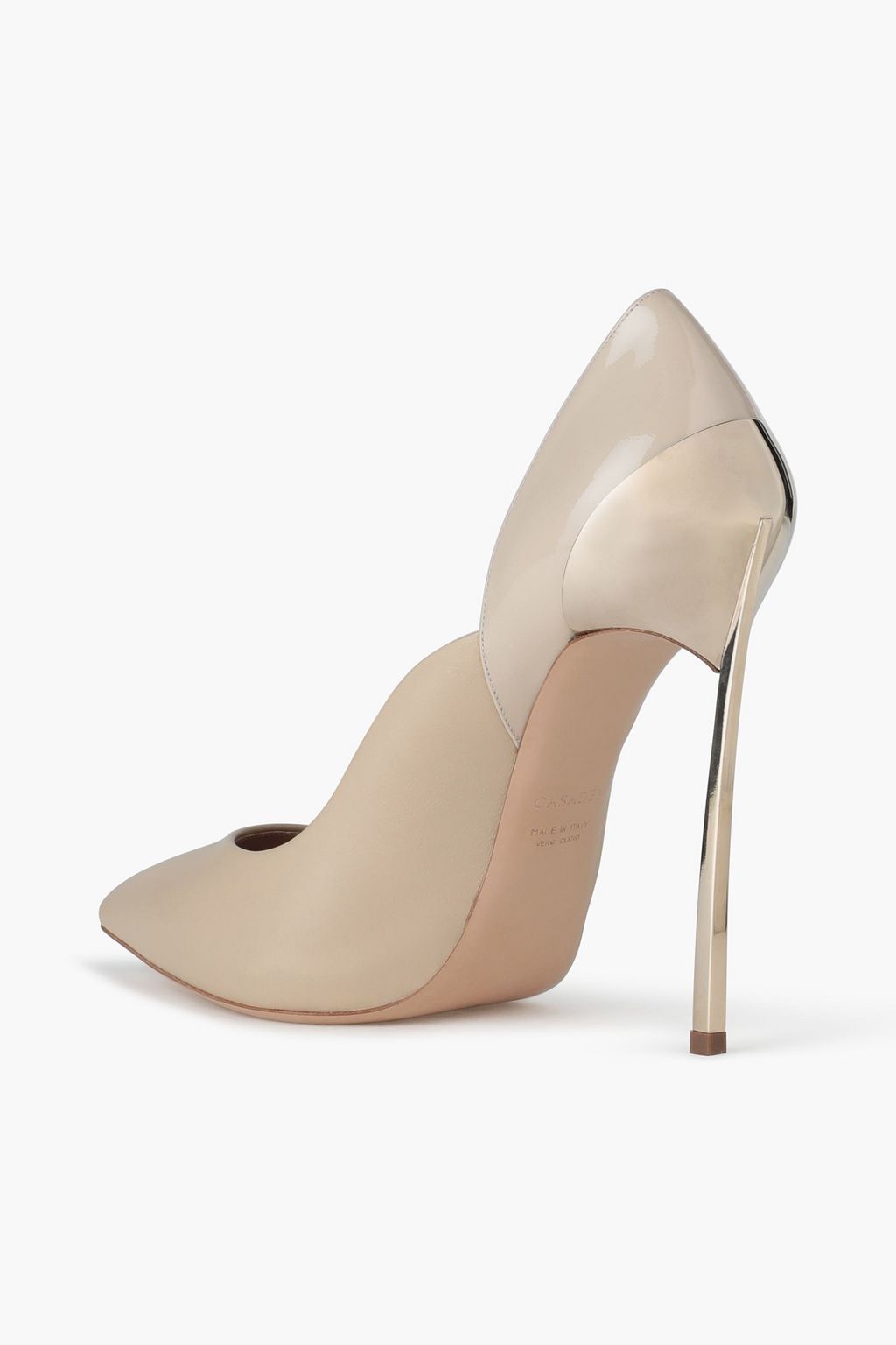 CASADEI Patent and smooth leather pumps